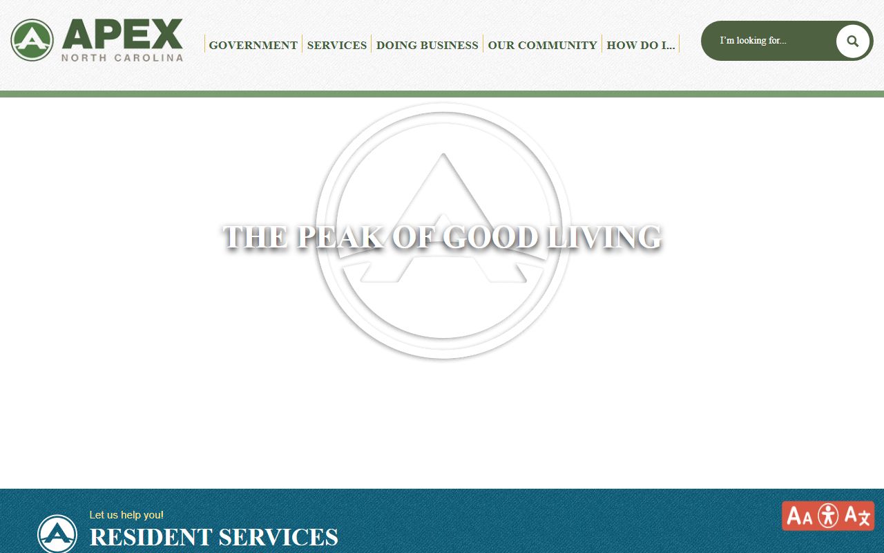 Town of Apex website for traffic ticket records information